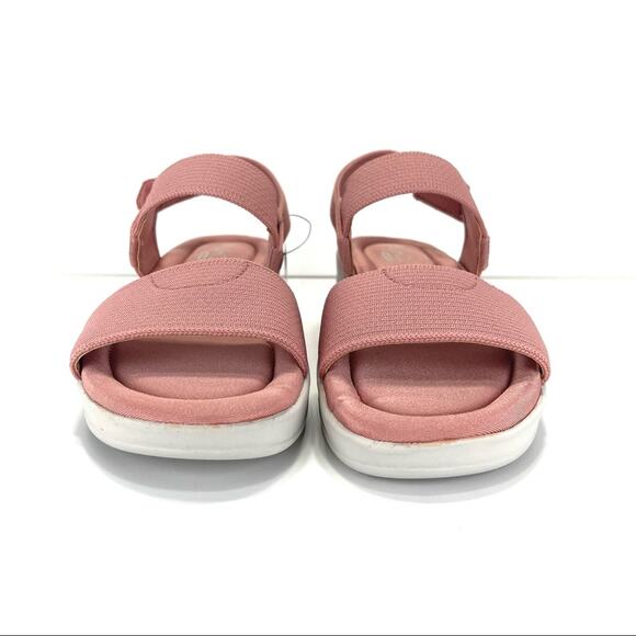 Ryka Azara Knit Sandal Size 8.5 Rose/Tan Platform Wedge Lightweight Open Toe New - Picture 8 of 16